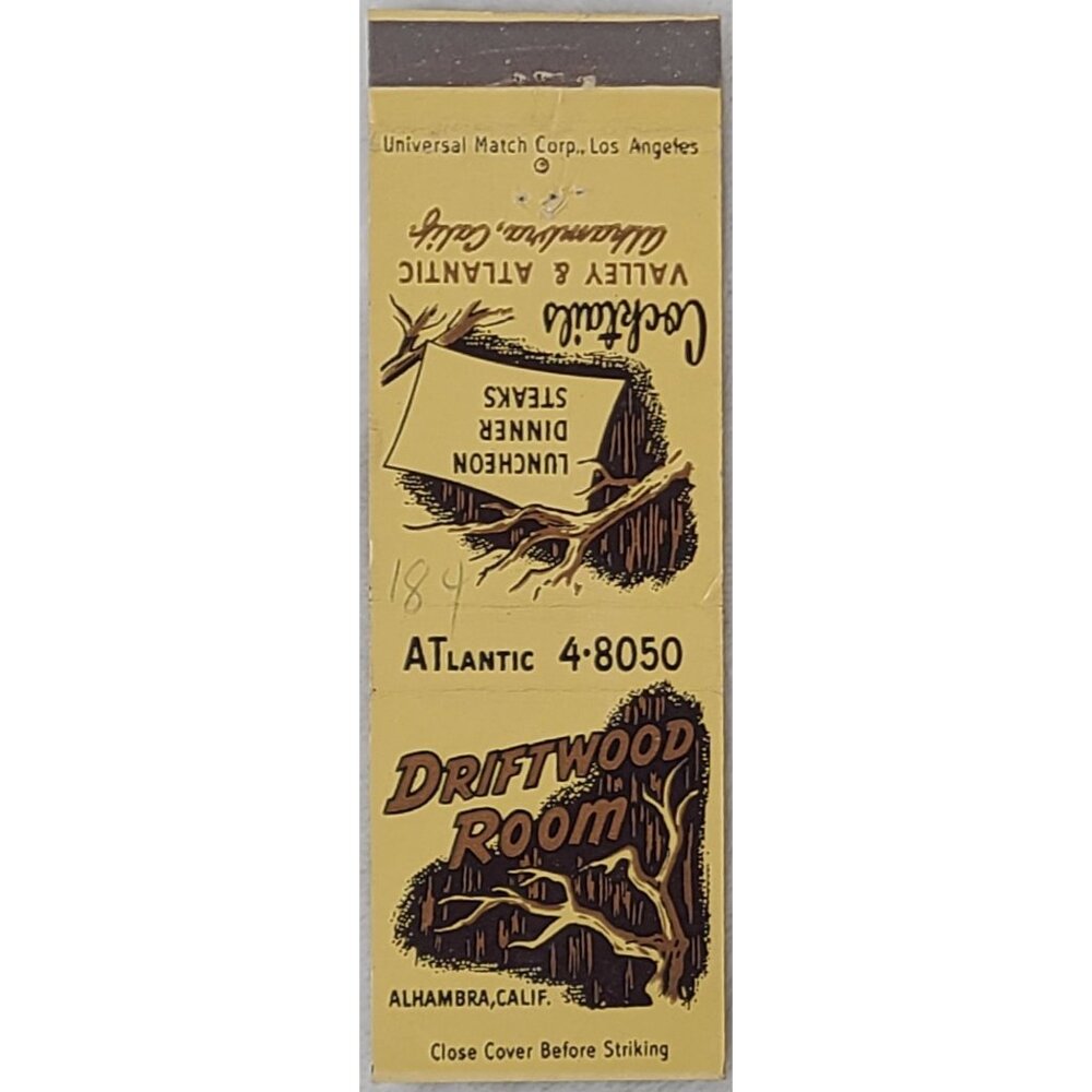 Front Strike Matchbook Cover Bull’n Bear Lounge Los Angeles CA California